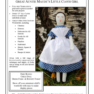 Great Auntie Maude' Little Cloth Girl DIGITAL